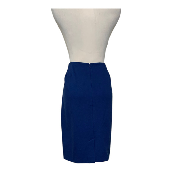 Talbots blue skirt blazer stretch suit set blazer is 4P skirt is 6P - Picture 3 of 15